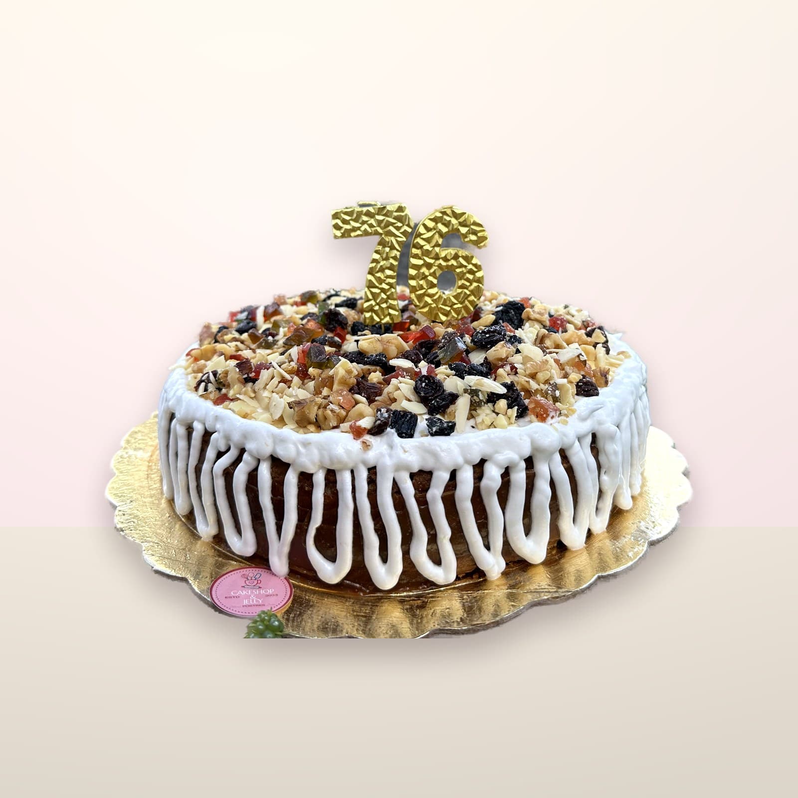 Torta de número 16 Dorado