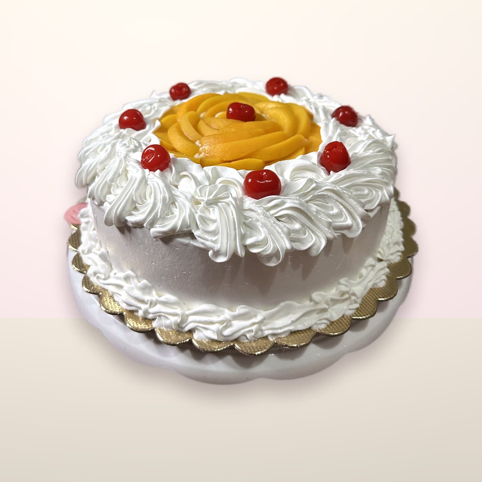 Torta decorada Volados con Durazno