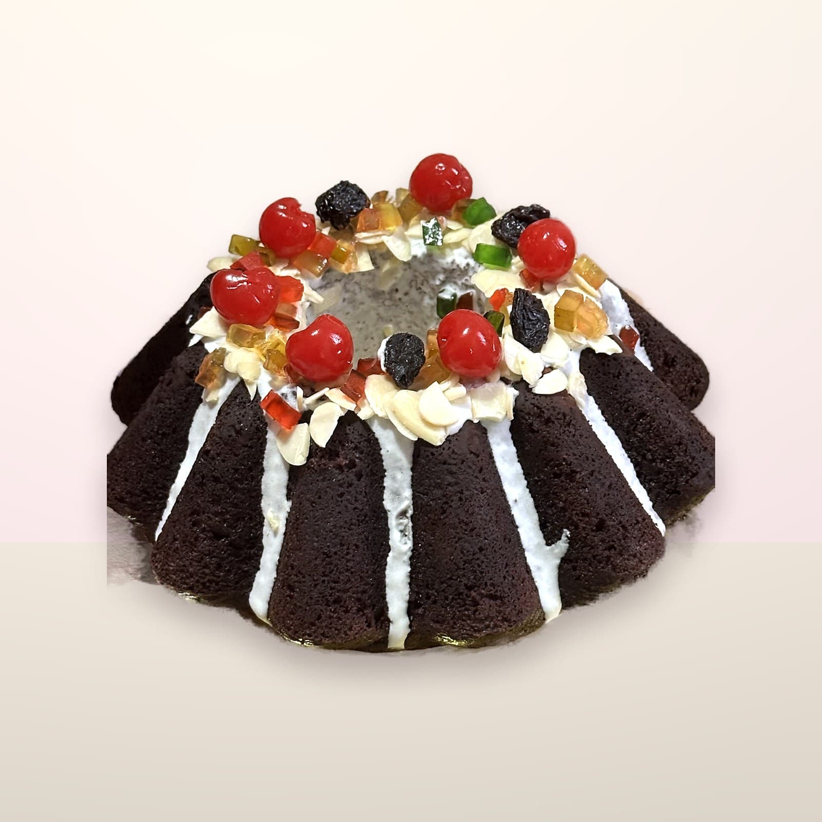 Torta decorada Corona con Frutas