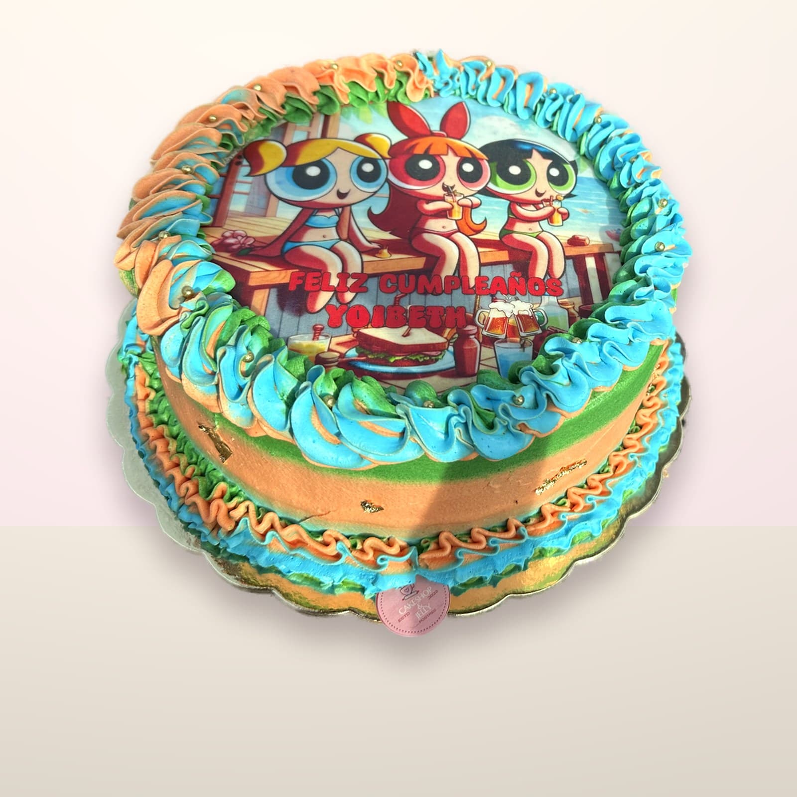 Torta temática Carrusel Colorida